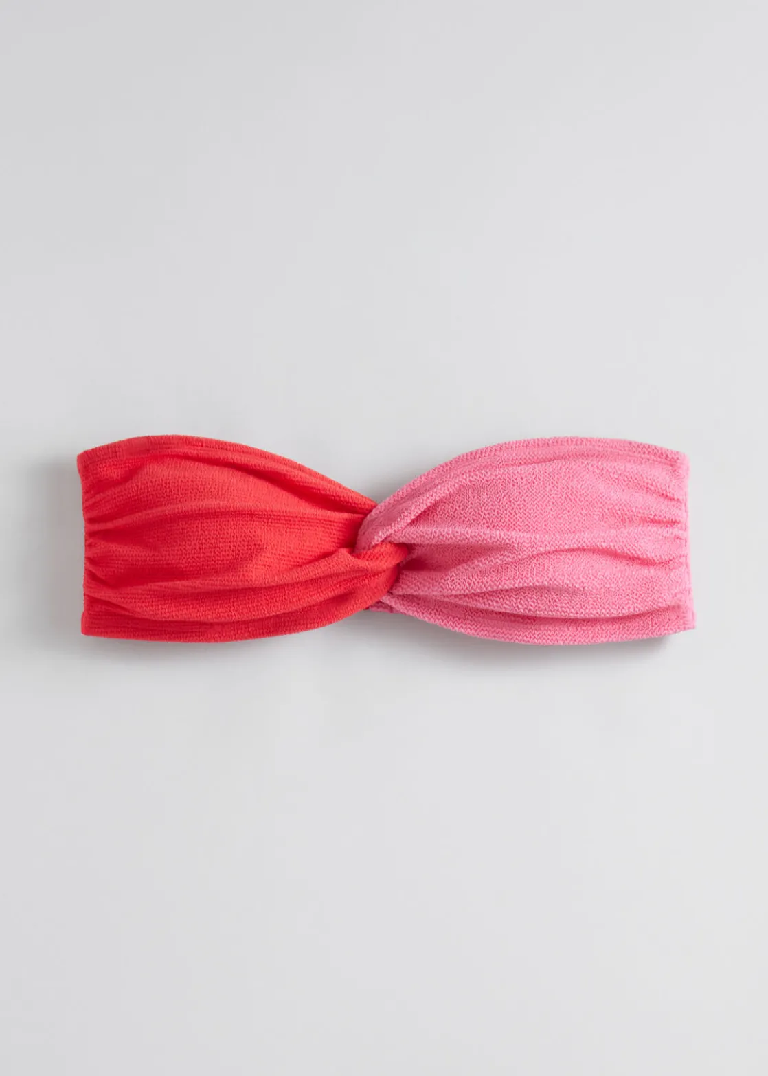 Two-Tone Bandeau Bikini Top