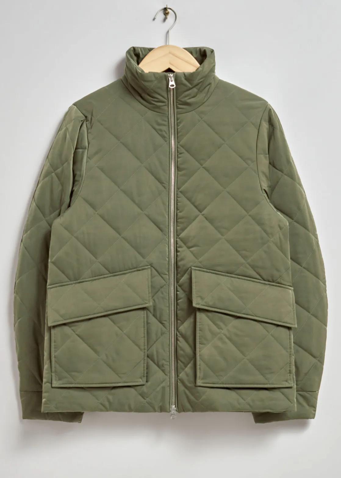 Diamond-Quilted Jacket