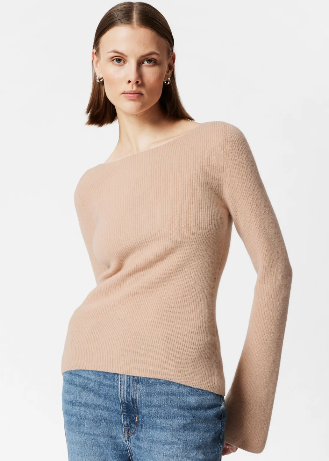 Bell Sleeve Cashmere Sweater